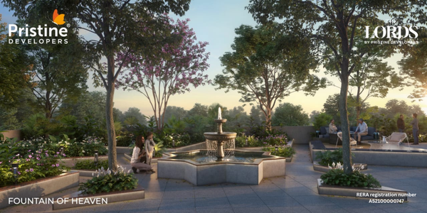 Fountain at Pristine The Lords Pune